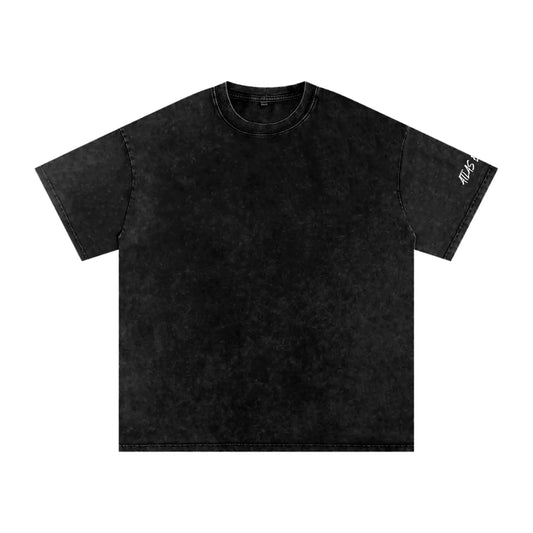 Snow Washed Oversized Cotton T-Shirt ODMPOD