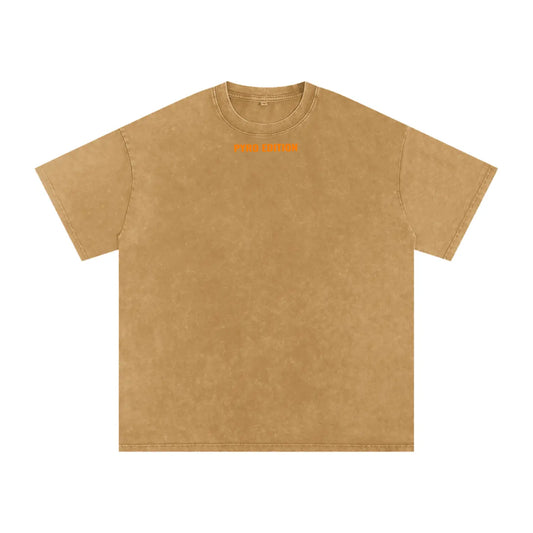 Snow Washed Oversized Cotton T-Shirt ODMPOD