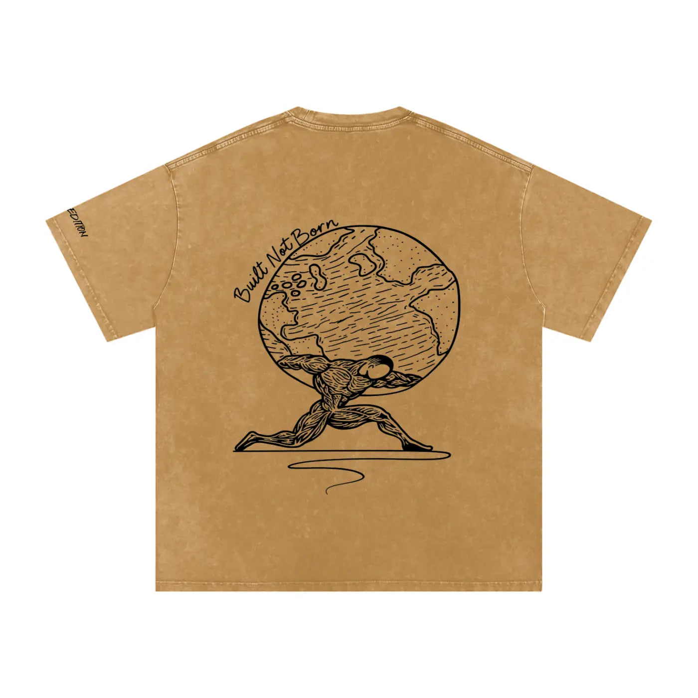 Snow Washed Oversized Cotton T-Shirt ODMPOD