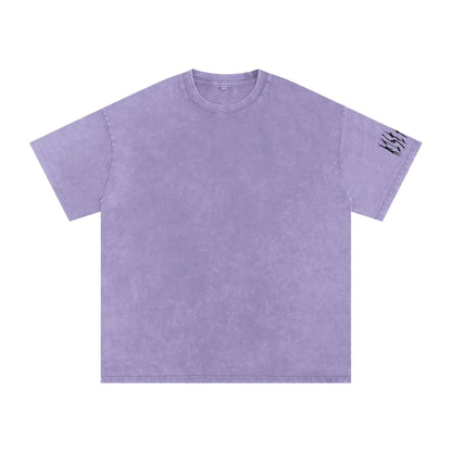 Snow Washed Oversized Cotton T-Shirt ODMPOD