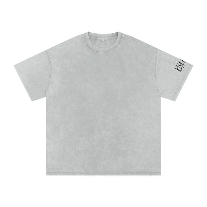 Snow Washed Oversized Cotton T-Shirt ODMPOD