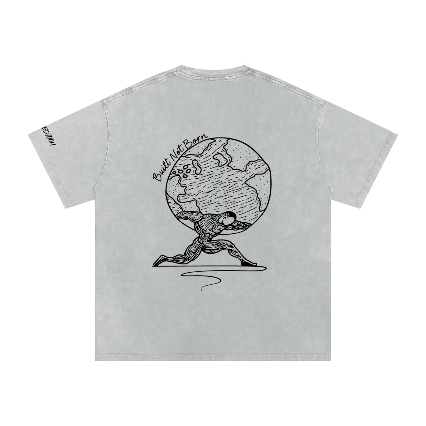 Snow Washed Oversized Cotton T-Shirt ODMPOD