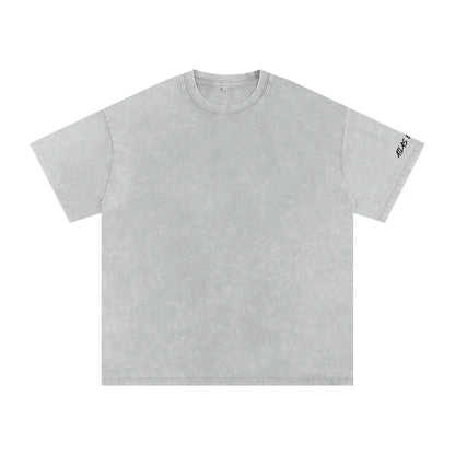 Snow Washed Oversized Cotton T-Shirt ODMPOD