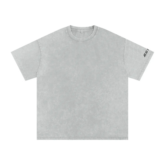 Snow Washed Oversized Cotton T-Shirt ODMPOD