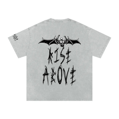 Snow Washed Oversized Cotton T-Shirt ODMPOD