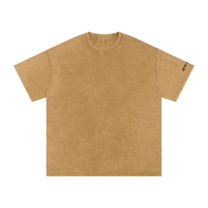 Snow Washed Oversized Cotton T-Shirt ODMPOD