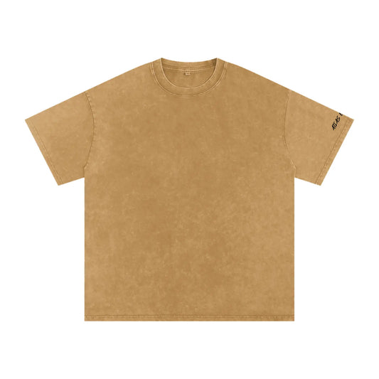 Snow Washed Oversized Cotton T-Shirt ODMPOD