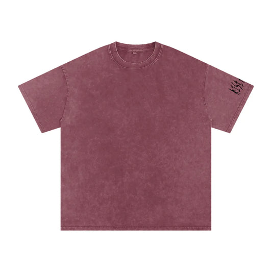 Snow Washed Oversized Cotton T-Shirt ODMPOD