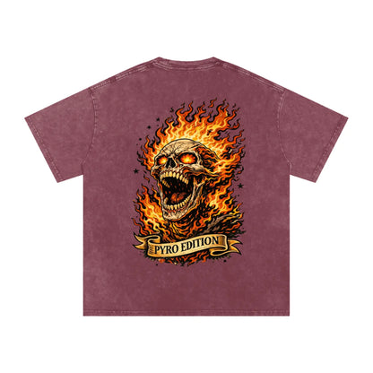 Snow Washed Oversized Cotton T-Shirt ODMPOD