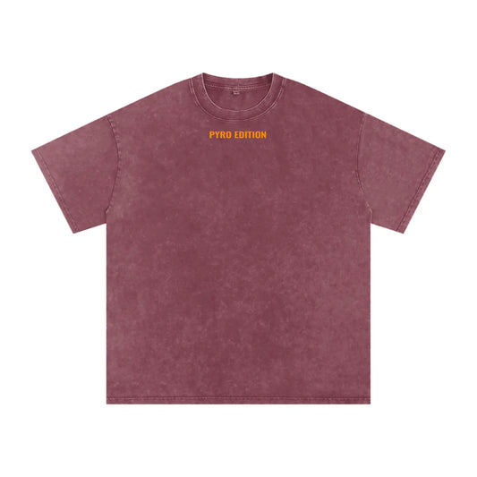 Snow Washed Oversized Cotton T-Shirt ODMPOD