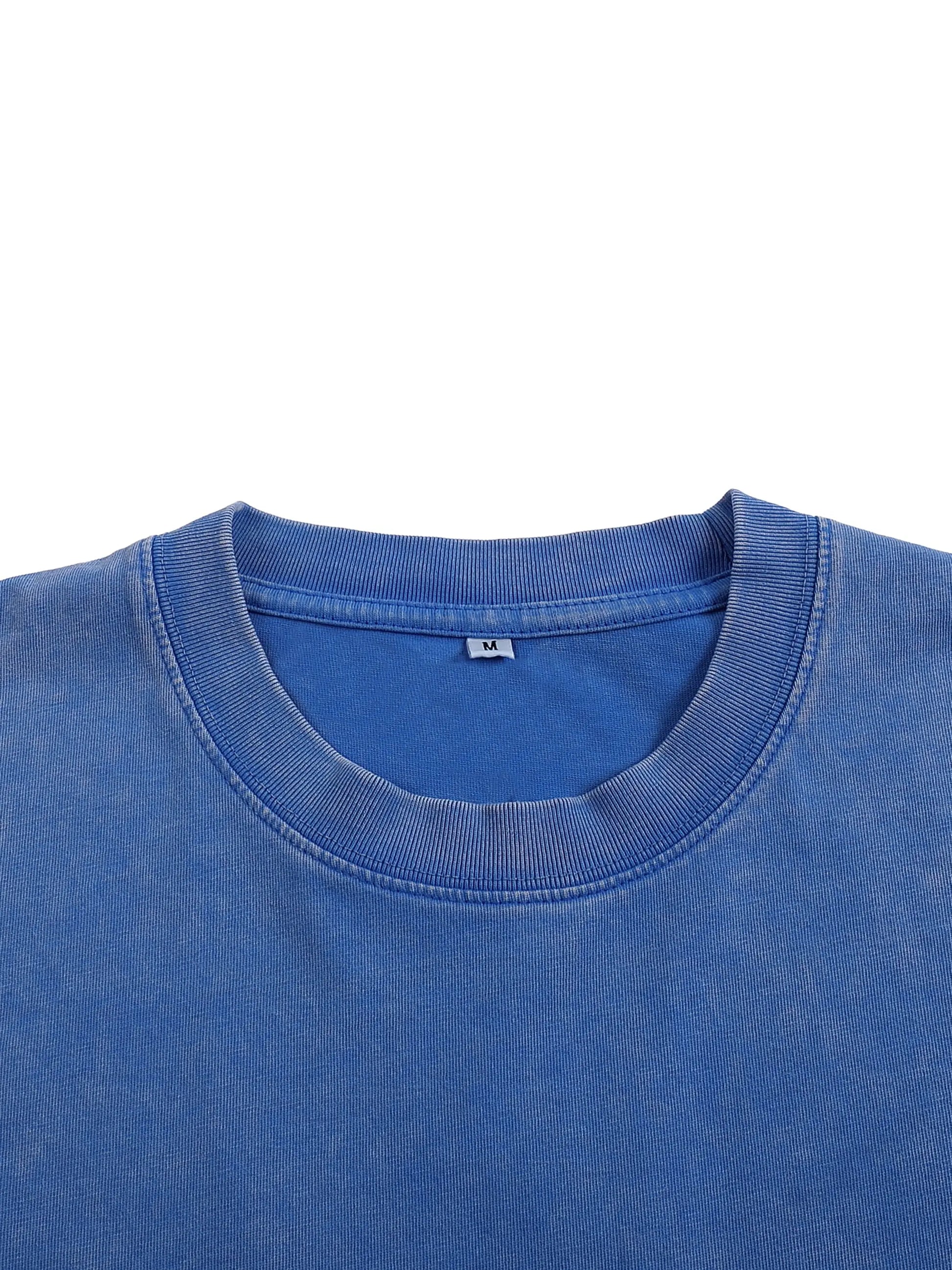 Snow Washed Oversized Cotton T-Shirt ODMPOD