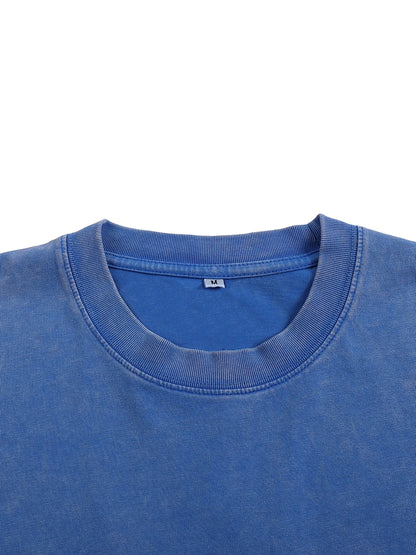 Snow Washed Oversized Cotton T-Shirt ODMPOD