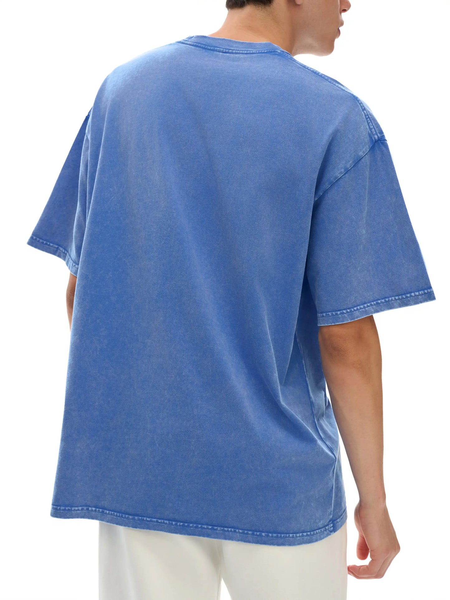 Snow Washed Oversized Cotton T-Shirt ODMPOD