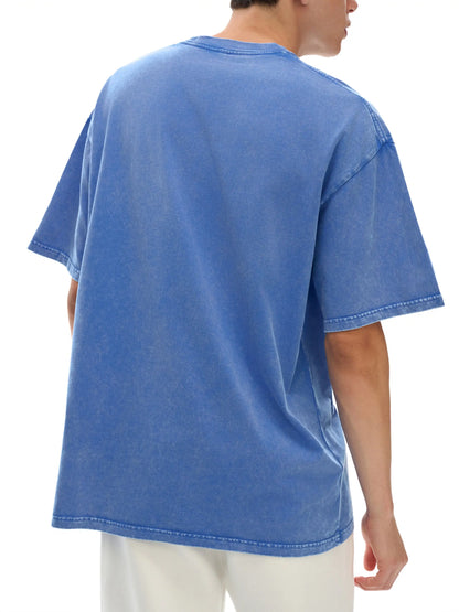Snow Washed Oversized Cotton T-Shirt ODMPOD